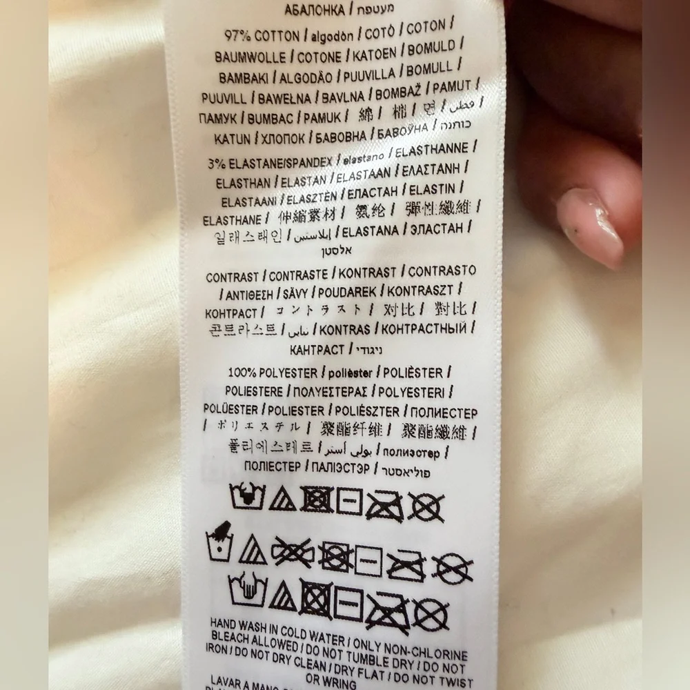 NWT Guess Cotton Button-Up Shirt - Picture 6 of 14